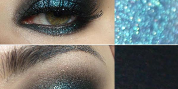 Dica de make preto e brilho azul! makeup