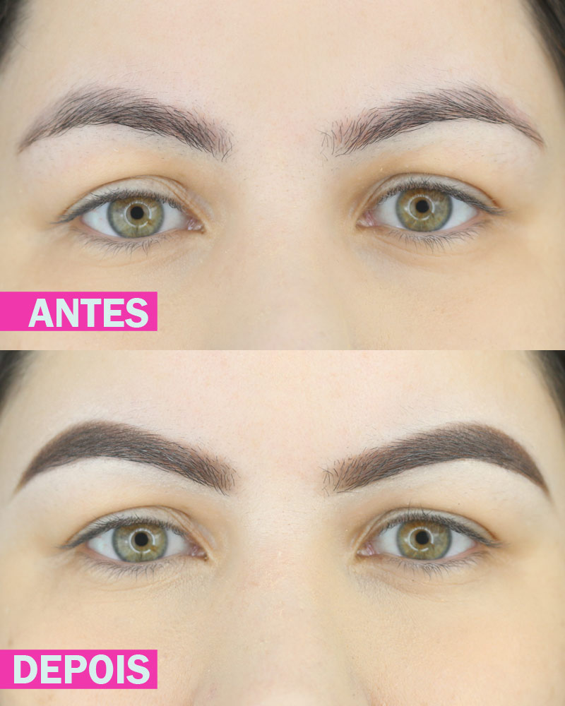 SOBRANCELHA ANTES E DEPOIS COM MAQUIAGEM | Pausa para Feminices ...