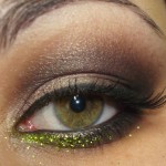 Glitter verde da Dailus para dar um up no make!