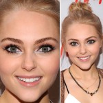 O delineado azul diferente de AnnaSophia Robb