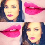 O batom pink da Paolla Oliveira no Faustão