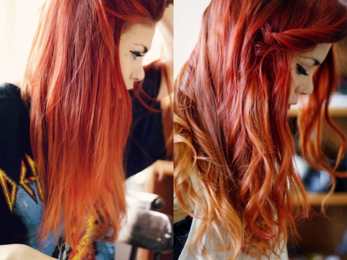Fire Ombre Hair O Ruivo Tendencia Pausa Para Feminices