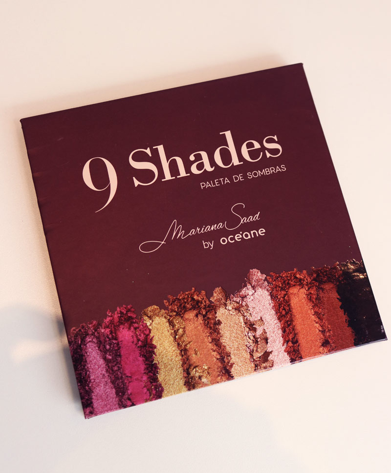 Resenha completa ? paleta de sombras 9 shades da Mariana Saad para Oceane