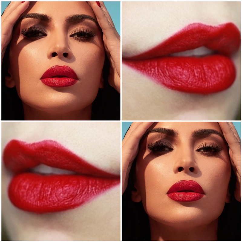 Batom vermelho da KKW Beauty (com dupes)