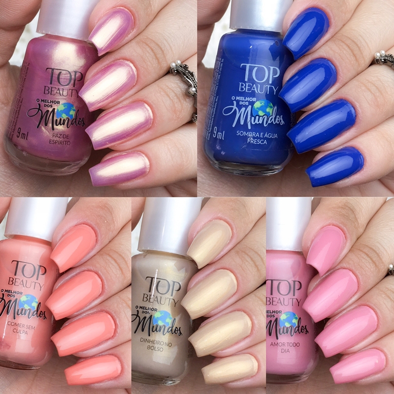 Swatches Coleção O Melhor dos Mundos da Top Beauty